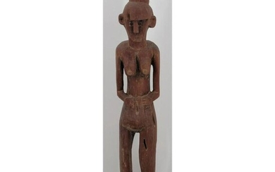 A Towering Female Tribal Figure, - 51.5" Tall.