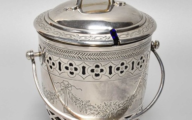 A Victorian Silver Sugar-Bowl and Cover, by John Crane Salt,...