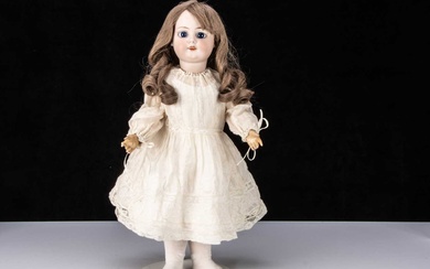 A bisque headed child doll impressed 8