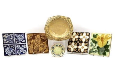 A collection of pottery tiles
