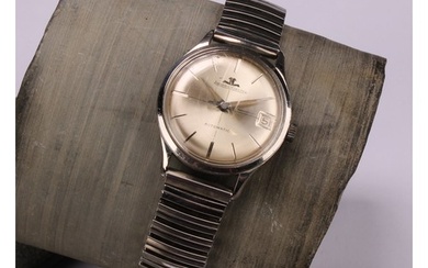 A gentleman's 1960s Jaeger Le Coultre stainless steel watch,...