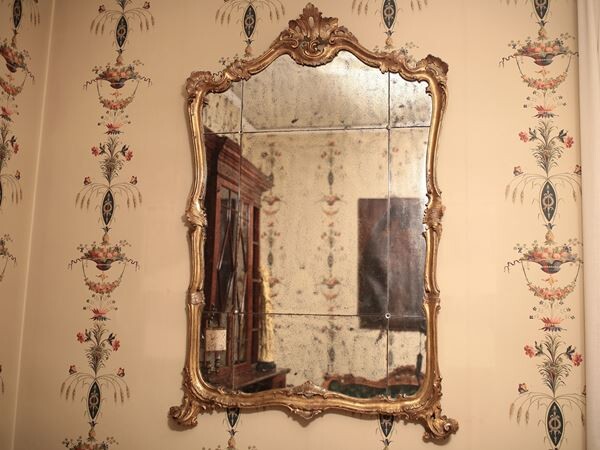 A giltwood mirror first half of 20th century