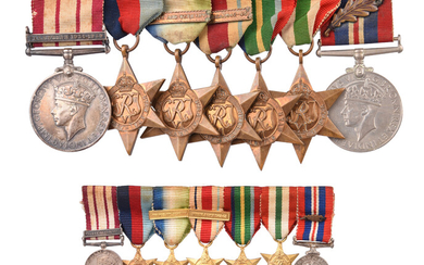A group of seven medals to Stoker C. Thompson