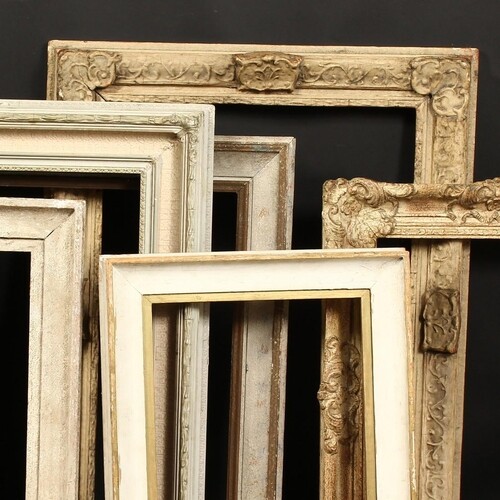 A group of seven painted frames, early 20th Century, all sta...