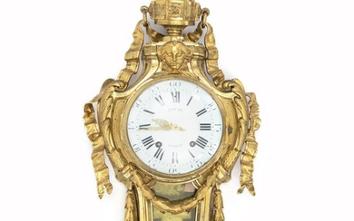 SOLD. A large French gilt bronze caratel clock. Movement and dial signed 'Roche á Paris'. Late 18th century. H. 86 cm. W. 48 cm. – Bruun Rasmussen Auctioneers of Fine Art