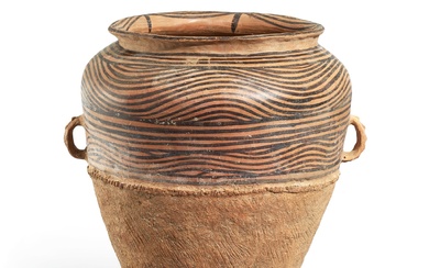A large painted pottery jar Majiayao culture, Majiayao phase, c. 3100-2700 BC 馬家窰文化 馬家窰類型 彩陶大罐
