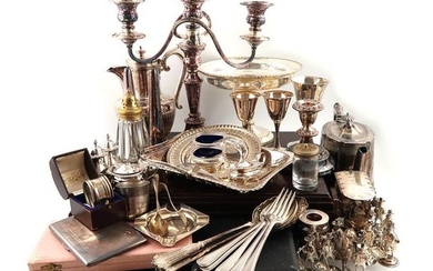 A mixed lot, comprising silver items: a Tiffany...