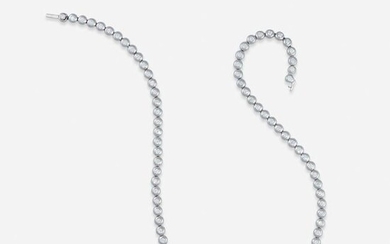 A platinum and diamond necklace, Tiffany & Co.