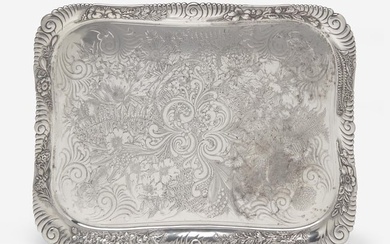 A rectangular sterling silver tray, Tiffany & Co., New York, NY, circa 1880