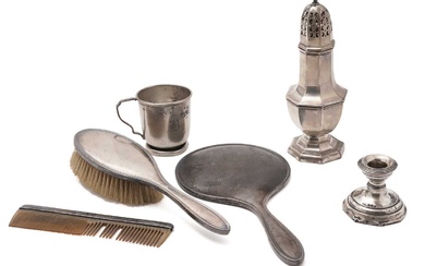 A selection of Edwardian and later silver