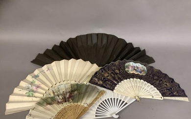 A varied selection of 19th and 20th century fans, comprising...