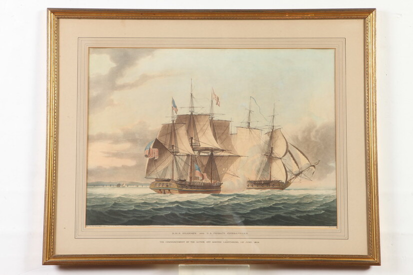 AFTER JOHN THEOPHILUS LEE (British, 1787 -1827). H.M.S. Shannon and...