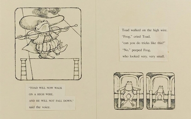 ARNOLD LOBEL. "Toad will now walk on a high wire, and he will...
