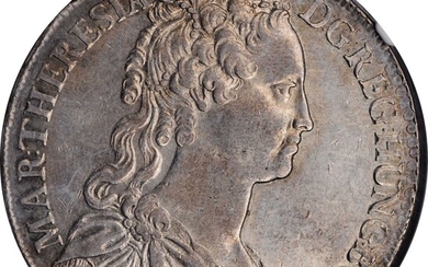 AUSTRIA. Taler, 1741. Vienna Mint. Maria Theresia. NGC AU-55.
