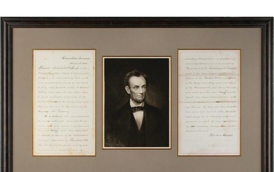 Abraham Lincoln Document Signed as President