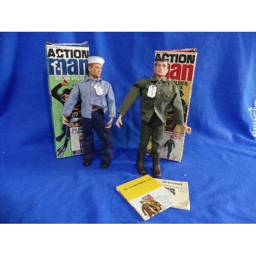 Action Man; A boxed 1960's Action Sailor figure, with auburn...