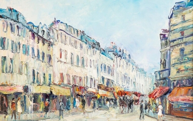 Adolfo Carducci (1901-1984), "Ruelle à Paris"
