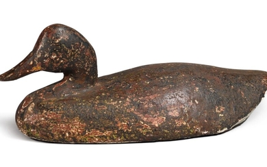 American Cast Iron Canvasback Duck Sink Weight, late 19th Century
