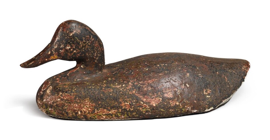 American Cast Iron Canvasback Duck Sink Weight, late 19th Century