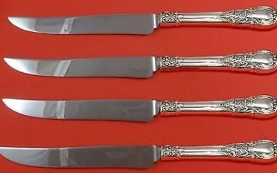 American Victorian by Lunt Sterling Silver Steak Knife Set Texas Sized Custom