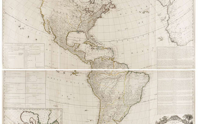 Americas.- Sayer (Robert) and John Bennett. A New Map of the Whole Continent of America, Divided into North and South and West Indies, 1777.