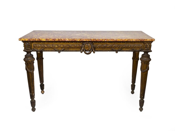 An Italian Neoclassical Giltwood Table