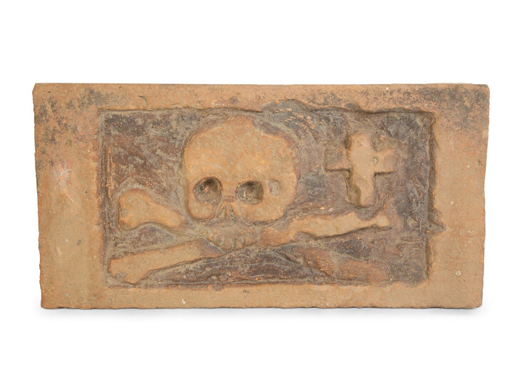 An Italian Terracotta Memento Mori Tomb Plaque