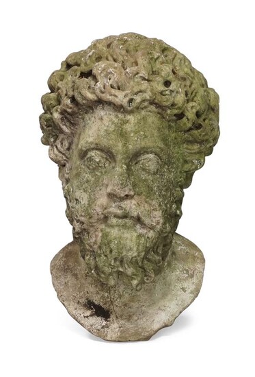 An Italian marble bust of Marcus Aurelius, late 18th/early 19th century, after the Antique, 45cm high Note: Marcus Aurelius, the celebrated Roman philosopher-emperor, was known by history as the last of the Five Good Emperors. He was reared in the...