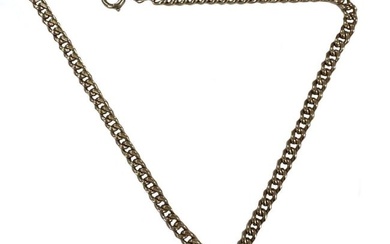 An early 20th century 9ct gold 'Albert' watch chain with attached fob