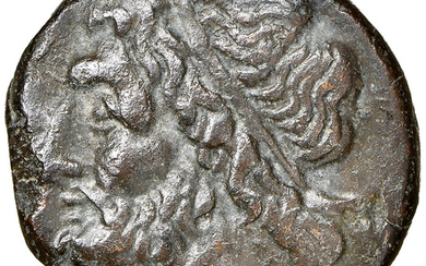 Ancients: , SICILY. Syracuse. Hieron II (ca. 275-215 BC). AE litra (19mm, 9h). NGC Choice VF....