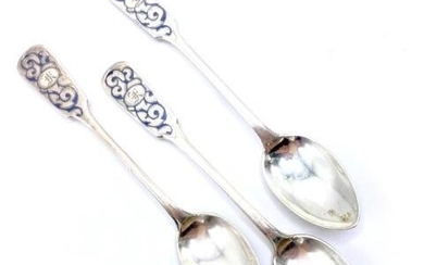 Antique Imperial Russian Silver Spoons