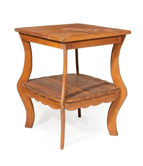 Antique Louisiana Cypress Side Table