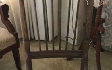 Antique Rocking Chair with Cane Seat