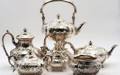Antique Theodore B. Starr Sterling Silver Tea Set