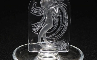 Art Nouveau French Lalique Art Glass "Naiad" Pin Tray