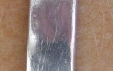 Art deco silver sterling 925 hinged bangle bracelet, signed, 23 gr.