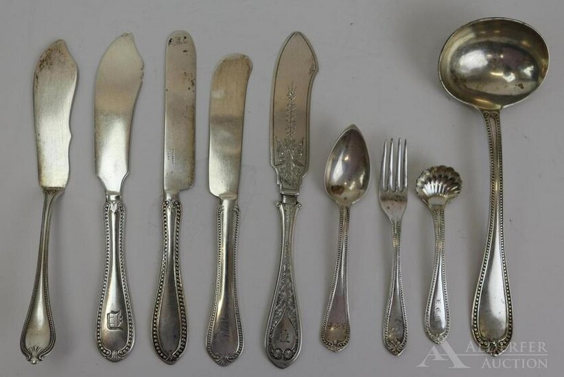 Assorted Sterling Silver and 950 Flatware