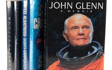 Astronauts: Scott Carpenter, John Glenn, and Tom Stafford (3) Signed Books