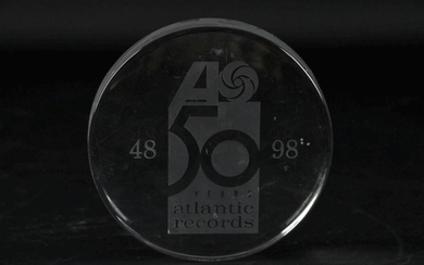 Atlantic Records Tiffany And Co 40 Year Commemorative Plaque