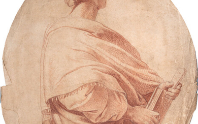 Attrib. Baldassare Franceschini (1611-1689), Male Figure Holding a Book