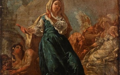 Attributed to CORRADO GIAQUINTO (Italy, 1703 - 1765/66). "Santa Maria of the Head." Oil on...
