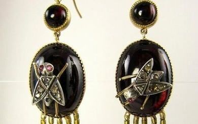 Authentic and Rare...English Victorian Fringed EARRINGS