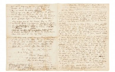 BAUDELAIRE, Charles (1821-1867) Lettre autographe signée à Julien Lemer