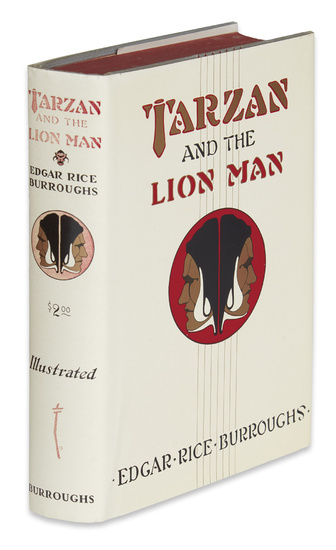 BURROUGHS, EDGAR RICE. Tarzan and the Lion Man. Illustrated with 5 plates from...