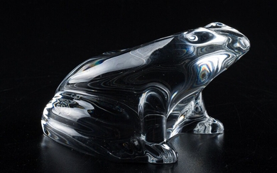 Baccarat crystal frog 20th century