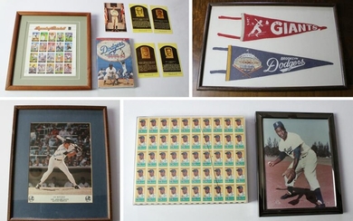 Baseball Memorabilia, New York Dodgers, Giants