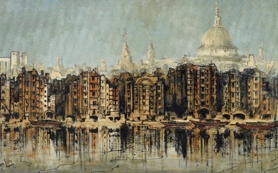 § Ben Maile (British 1922-2017) "Thames View"