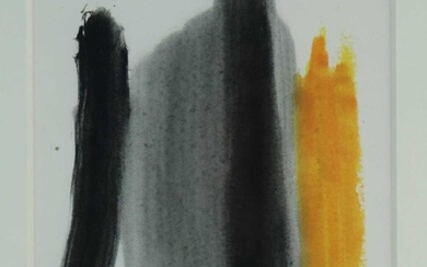 Bernard Farmer (1919-2002) Yellow and Black Abstract