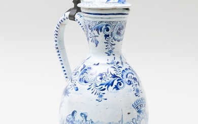 Blue and White Delft Pitcher