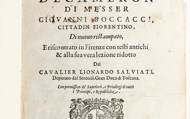 Boccaccio Giovanni, Il Decameron... in Venezia, per li